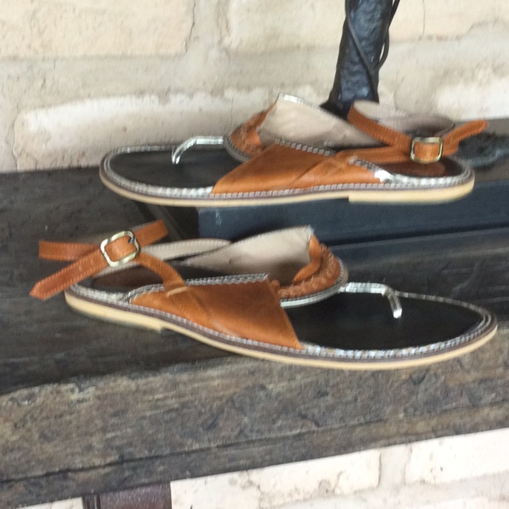 A.k.A. Bespoke leather ankle strap sandals